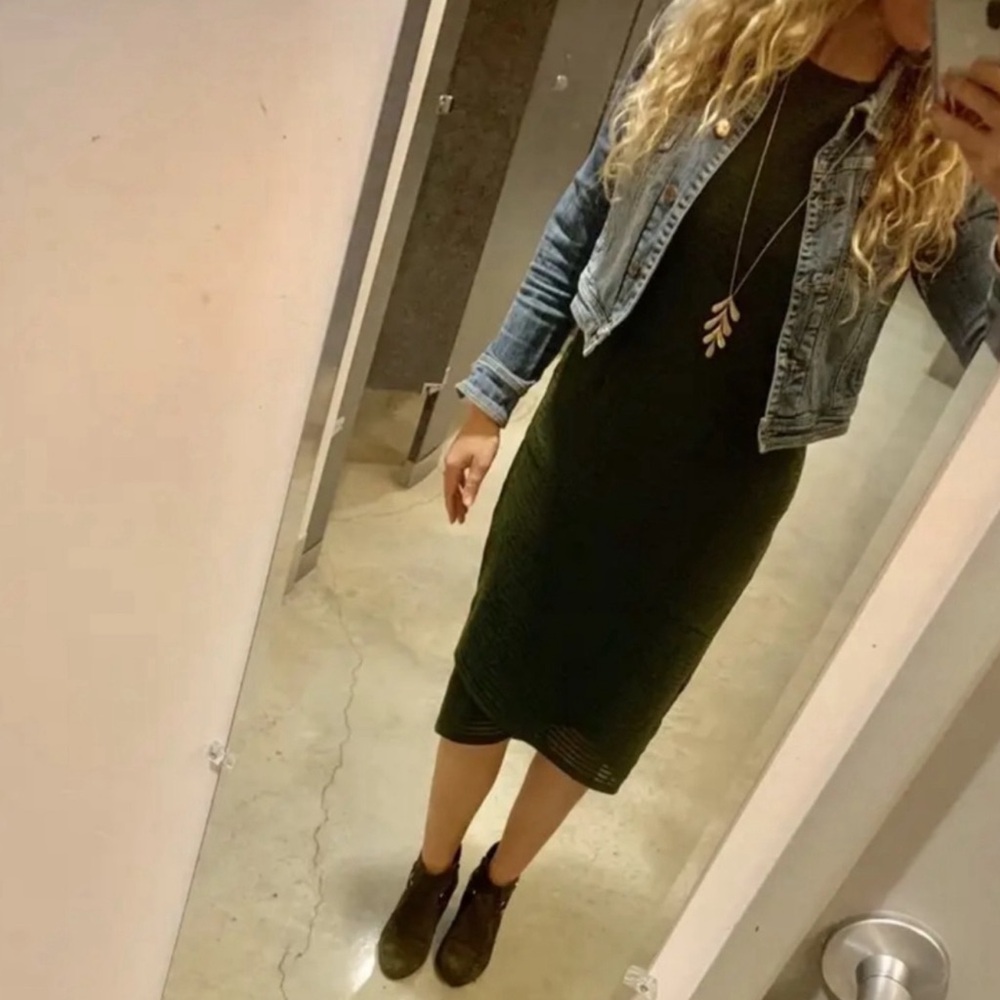 ANTHROPOLOGIE • Hutch Olive Blair Dress